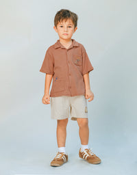 Tommy Waffle Knits Button Down Shirt With Toucan Embroidery
