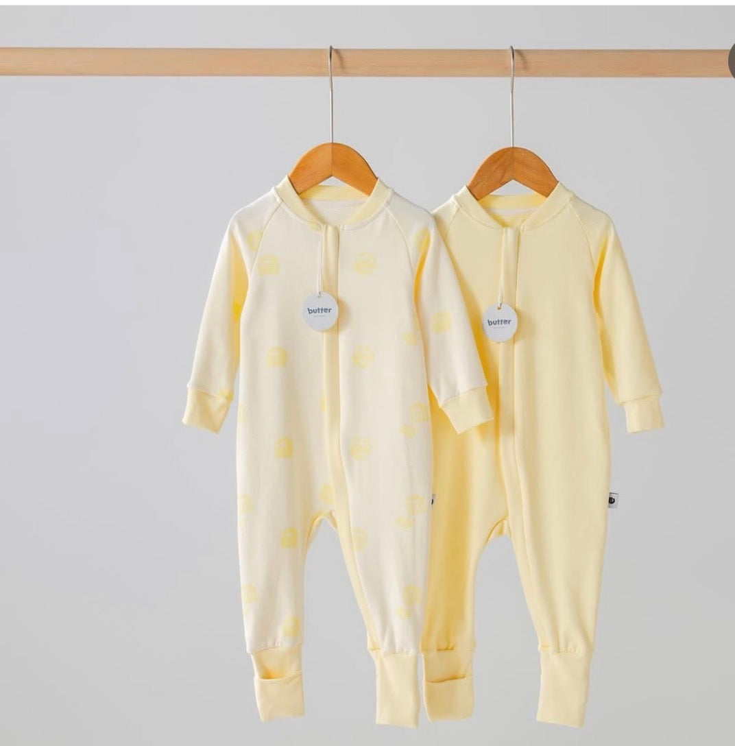 Set of 2 Jumpsuits Yellow