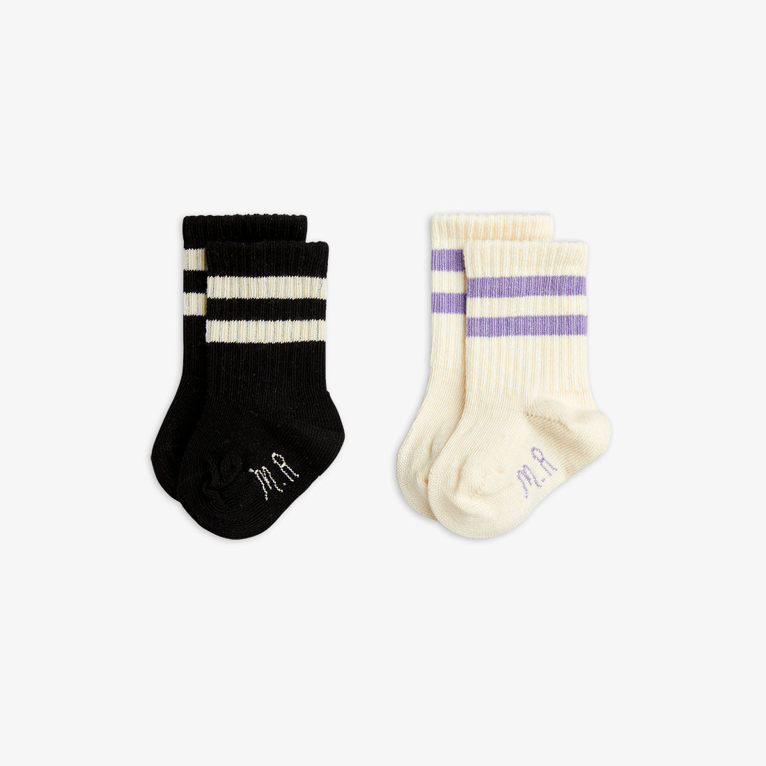 Stripe 2-pack baby sock