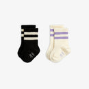 Stripe 2-pack baby sock