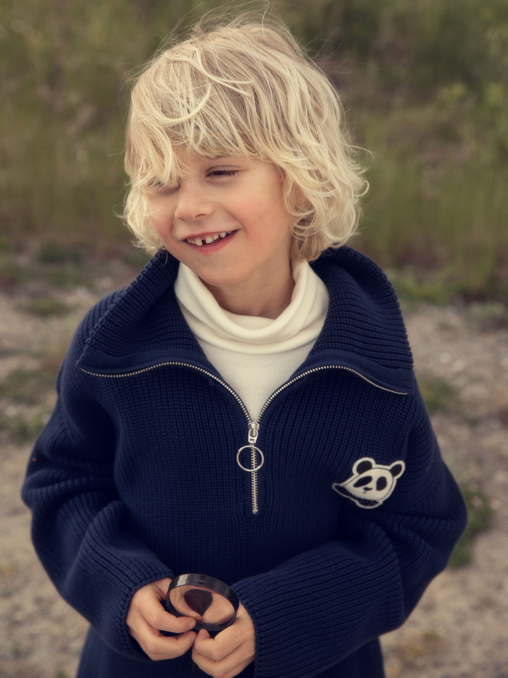 Panda chunky knit sweater