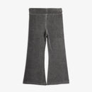 Clover velour flared trousers