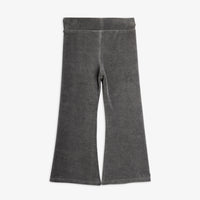 Clover velour flared trousers