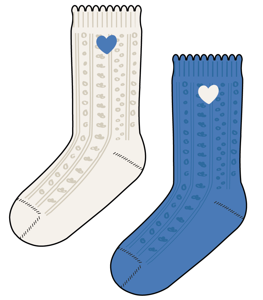 Pointelle 2-pack socks