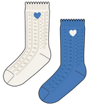 Pointelle 2-pack socks