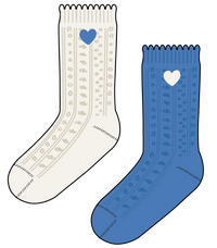 Pointelle 2-pack socks