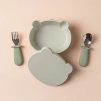 Baby Suction Bowl Set (Sage)