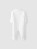 WHITE BABYGROW WITH ROUND COLLAR