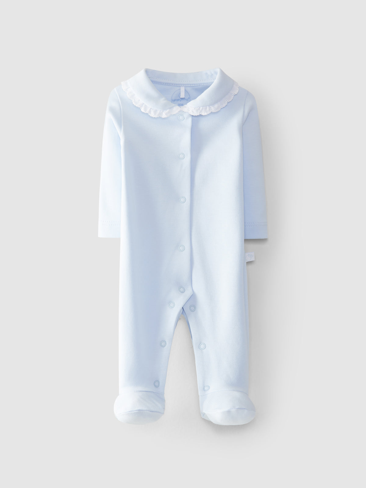 BLUE BABYGROW WITH ROUND COLLAR