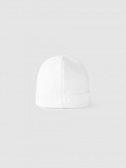 WHITE NEWBORN HAT