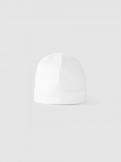 WHITE NEWBORN HAT