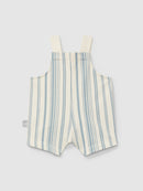 Printed plush dungaree shorts