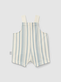Printed plush dungaree shorts