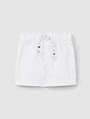 Pull-up shorts in plain twill