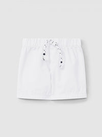 Pull-up shorts in plain twill