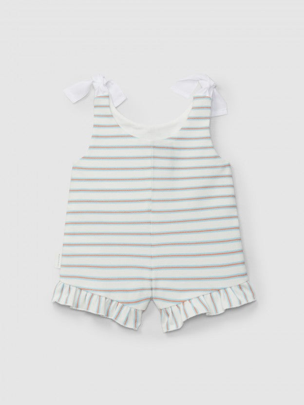 Jumpsuit in multi-coloured striped Aqua Blue