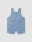 Twill dungaree shorts with pockets