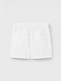 Pull-up shorts in plain twill