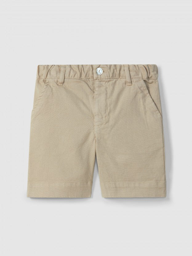 Blended twill shorts