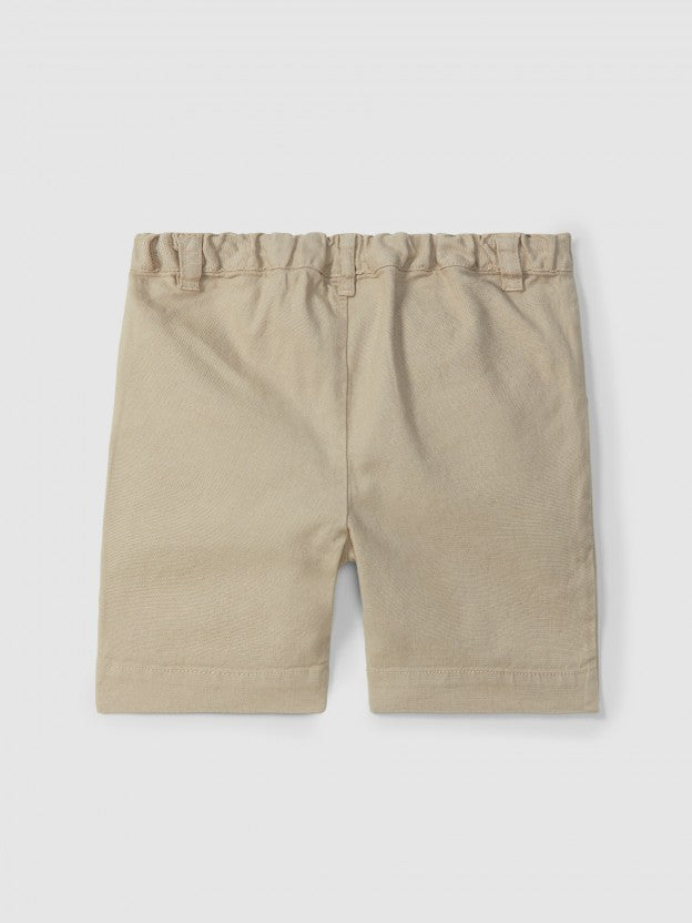 Blended twill shorts