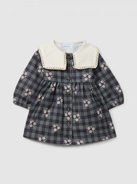Dress W/ Collar (2136-Pi/Navy)