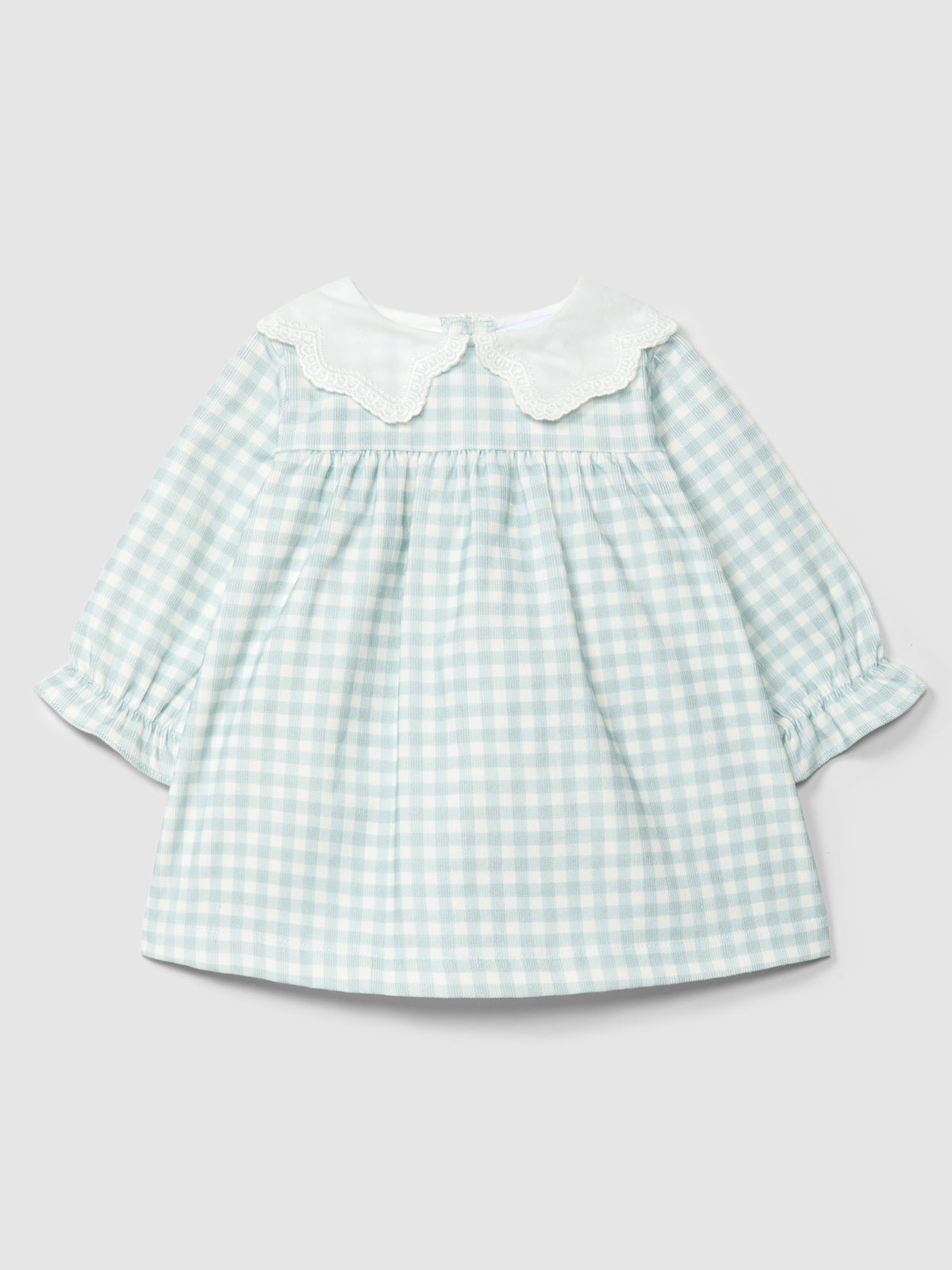 Dress W/Embroidered Collar (0029-Blue)
