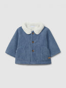 Corduroy Jacket W/ Fur (0035-Eng Blue)