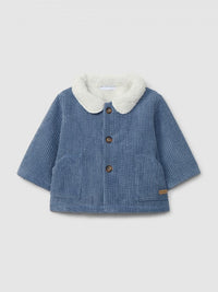 Corduroy Jacket W/ Fur (0035-Eng Blue)