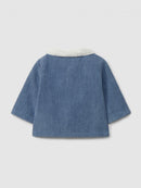 Corduroy Jacket W/ Fur (0035-Eng Blue)