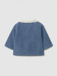 Corduroy Jacket W/ Fur (0035-Eng Blue)