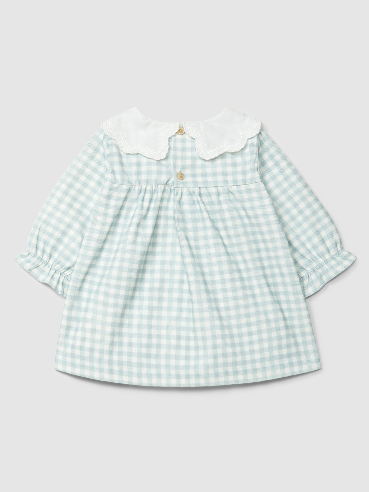 Dress W/Embroidered Collar (0029-Blue)