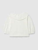 Piquet Longsleeve W/ Collar (0011-Off-Whi)