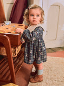 Dress W/ Collar (2136-Pi/Navy)