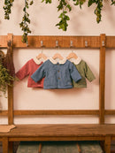 Corduroy Jacket W/ Fur (0035-Eng Blue)