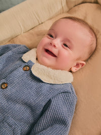 Corduroy Jacket W/ Fur (0035-Eng Blue)
