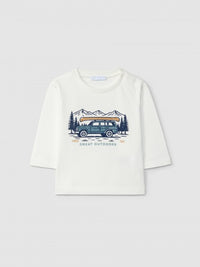 Longsleeve "Great Outdoors" (0011-Off-Whi)