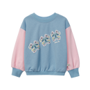 Butterfly Puff Print Oversized Sweatshirt