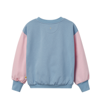 Butterfly Puff Print Oversized Sweatshirt