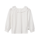 Broderie Collar Blouse White