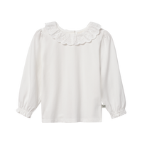 Broderie Collar Blouse White