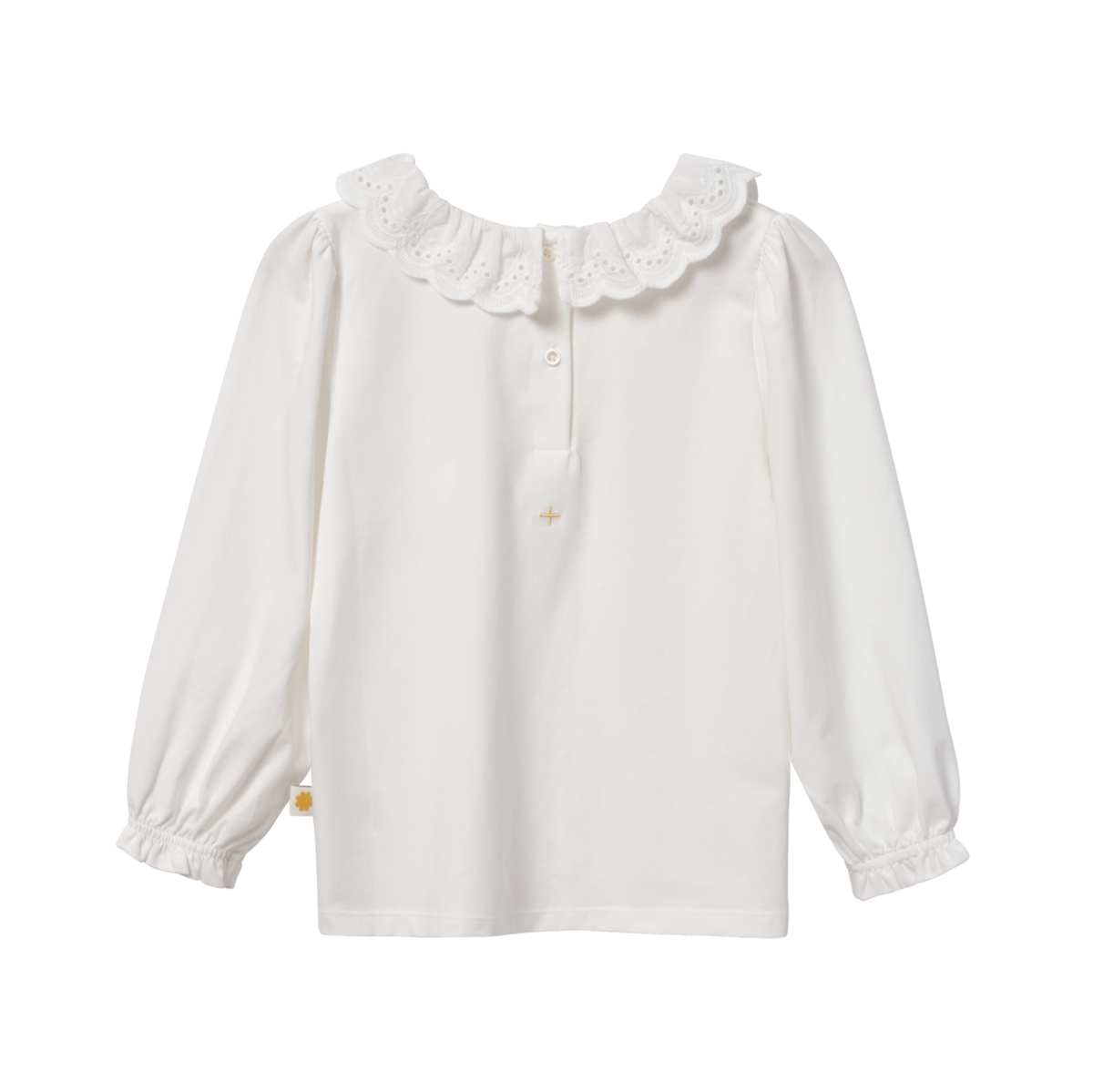 Broderie Collar Blouse White