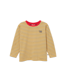 Crew Neck Yellow Stripe Top