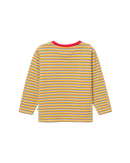 Crew Neck Yellow Stripe Top