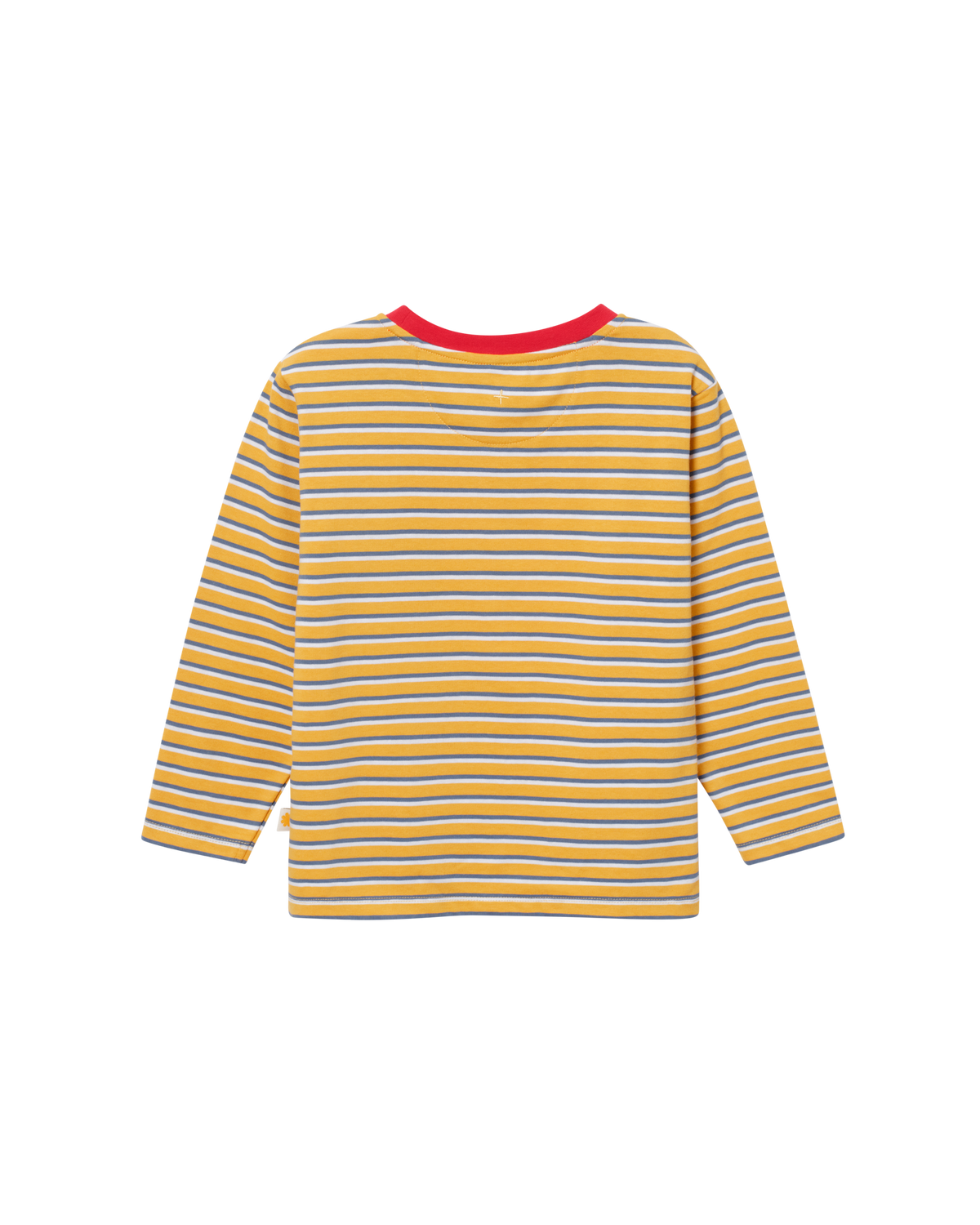 Crew Neck Yellow Stripe Top