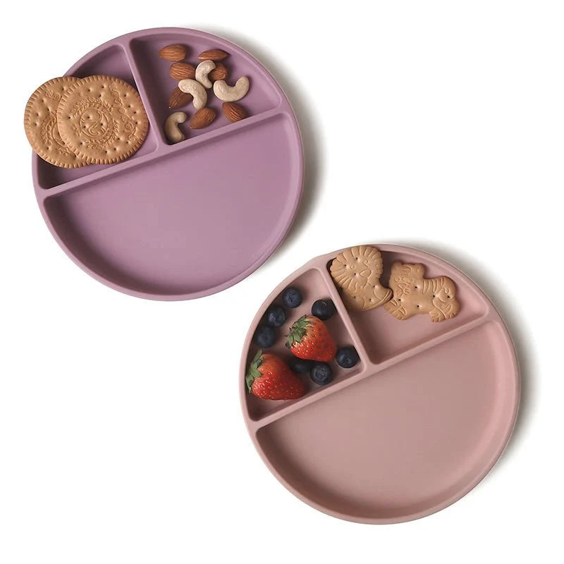 Silicone Suction Plate (Pale Mauve/Blush)