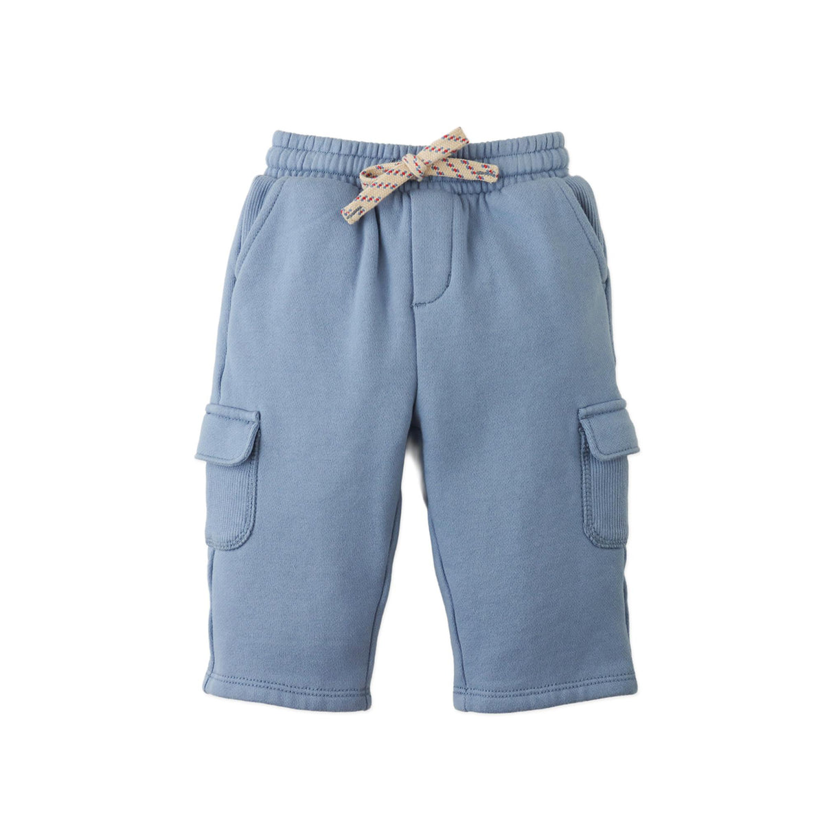Baby Valentino Fleece Cargo Joggers (Blue)