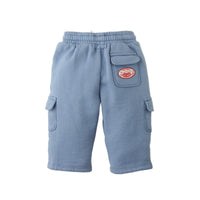 Baby Valentino Fleece Cargo Joggers (Blue)