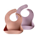 Silicone Baby Bib (Muted/Pale Mauve)
