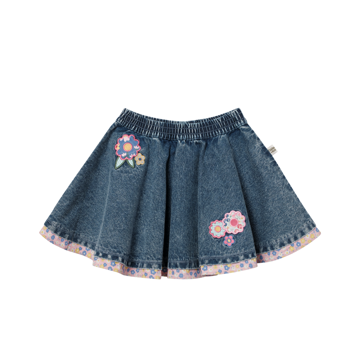 Floral Embroidered Skirt