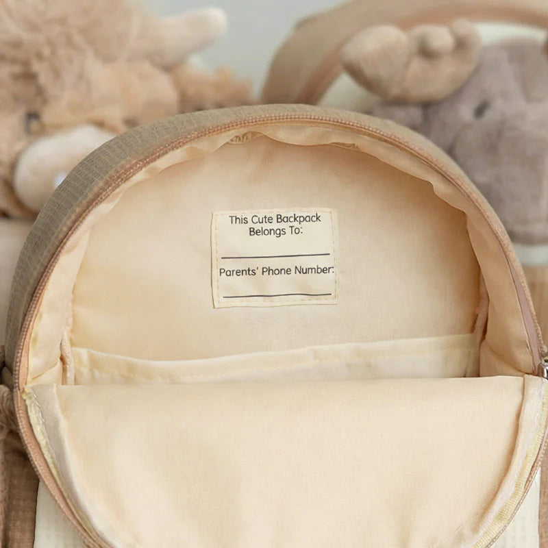 "Moonkie Hug & Go™ Toddler Backpack (Mossy Reindeer) "